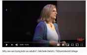 Screenshot of 2015 Ted Talk video featuring Michele Deitch.