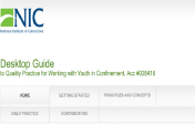 Screenshot Desktop Guideto Quality Practice for Working with Youth in Confinemen