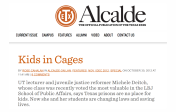 Alcade article. Black text on white background with a burnt orange circle at the top that has the Texes Exes logo within.