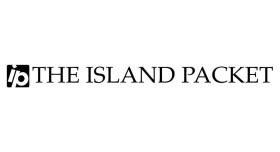 Logo of the Island Packet. Black text on white background.