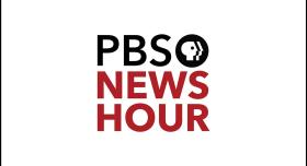 Logo for PBS News Hour.