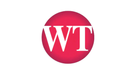 Logo of the Waco Tribune, a Central Texas newspaper. The letters "w" and "t" are enclosed within a red circle.