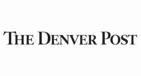 the words "the Denver post" in black text