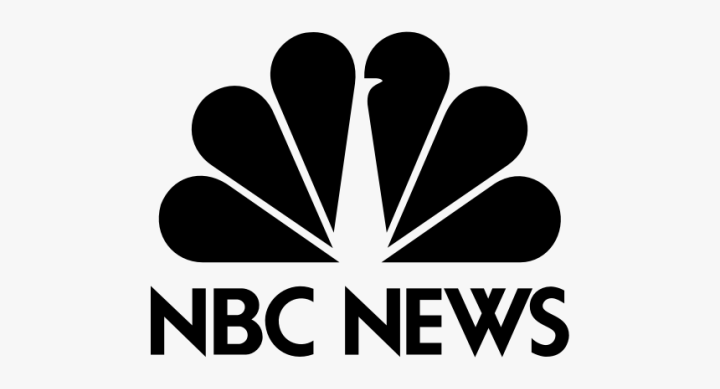 Image of NBC News logo. Black text on white background.