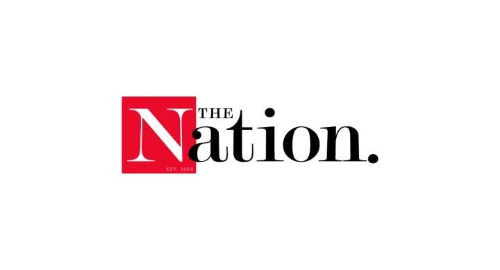 Image of The Nation's logo. Black letters on white background featuring a red box around the letter "N".