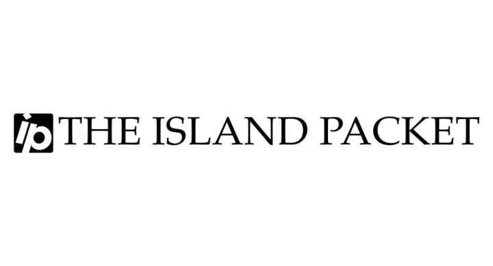 Logo of the Island Packet. Black text on white background.