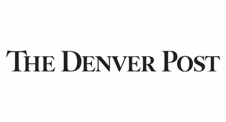 the words "the Denver post" in black text