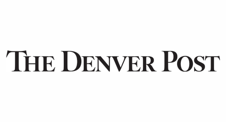 the words "the Denver post" in black text